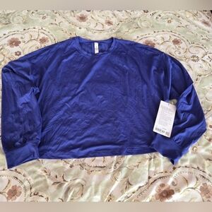 Lululemon Abrasion-Resistant Training Long Sleeve Top Blue Sz 12 NWT